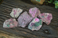 Natural Pink Salrose Cobaltion Dolomite Specimens x 6 From Kakanda, Congo - Toprock Gemstones and Minerals 