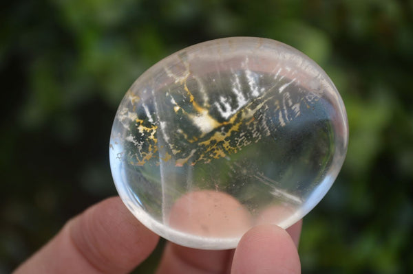 Polished Semi Optic Clear Quartz Galet / Palm Stones x 12 From Madagascar - Toprock Gemstones and Minerals 