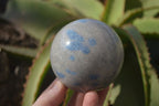 Polished Blue Spotted Spinel Quartz Spheres x 3 From Madagascar - Toprock Gemstones and Minerals 