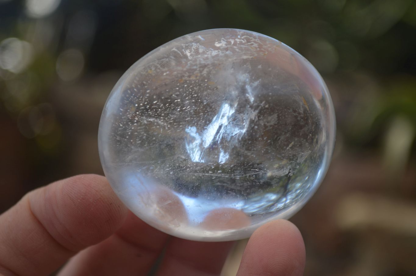 Polished Semi Optic Clear Quartz Galet / Palm Stones x 12 From Madagascar - Toprock Gemstones and Minerals 