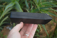 Polished Double Terminated Black Basalt Points  x 2 From Madagascar - Toprock Gemstones and Minerals 
