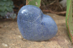 Polished Blue Lazulite Hearts  x 6 From Madagascar - Toprock Gemstones and Minerals 