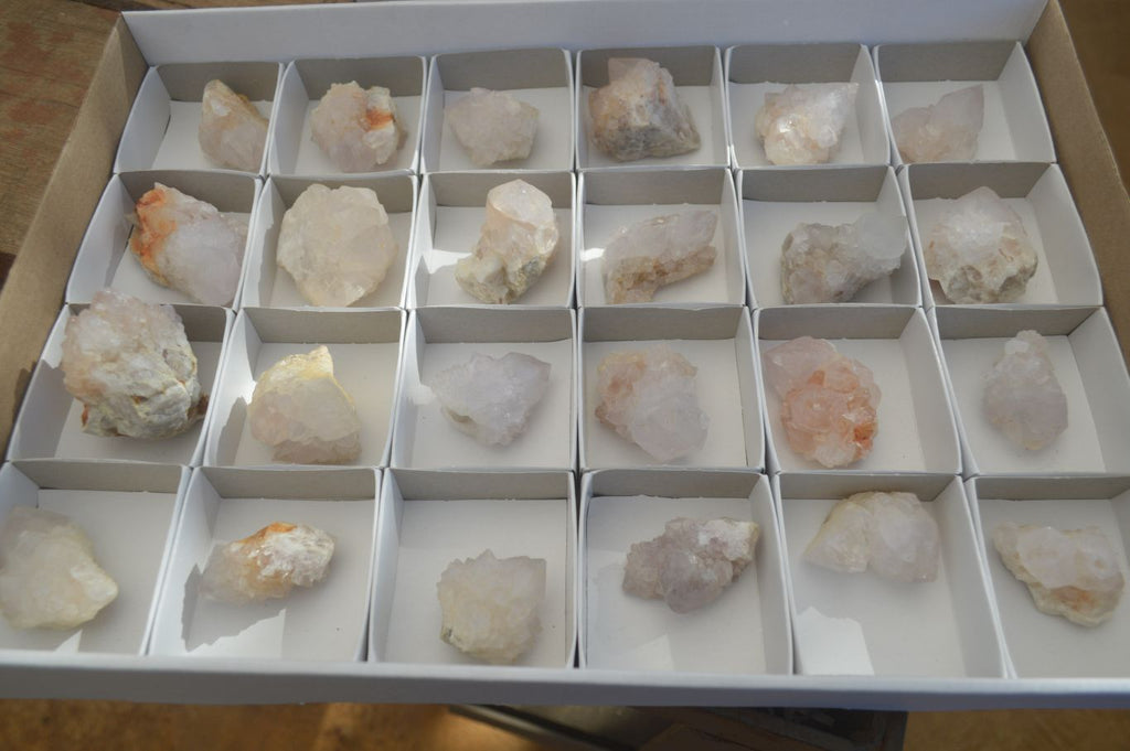 Natural White Spirit Quartz Crystals x 24 From Boekenhouthoek, South Africa - Toprock Gemstones and Minerals 