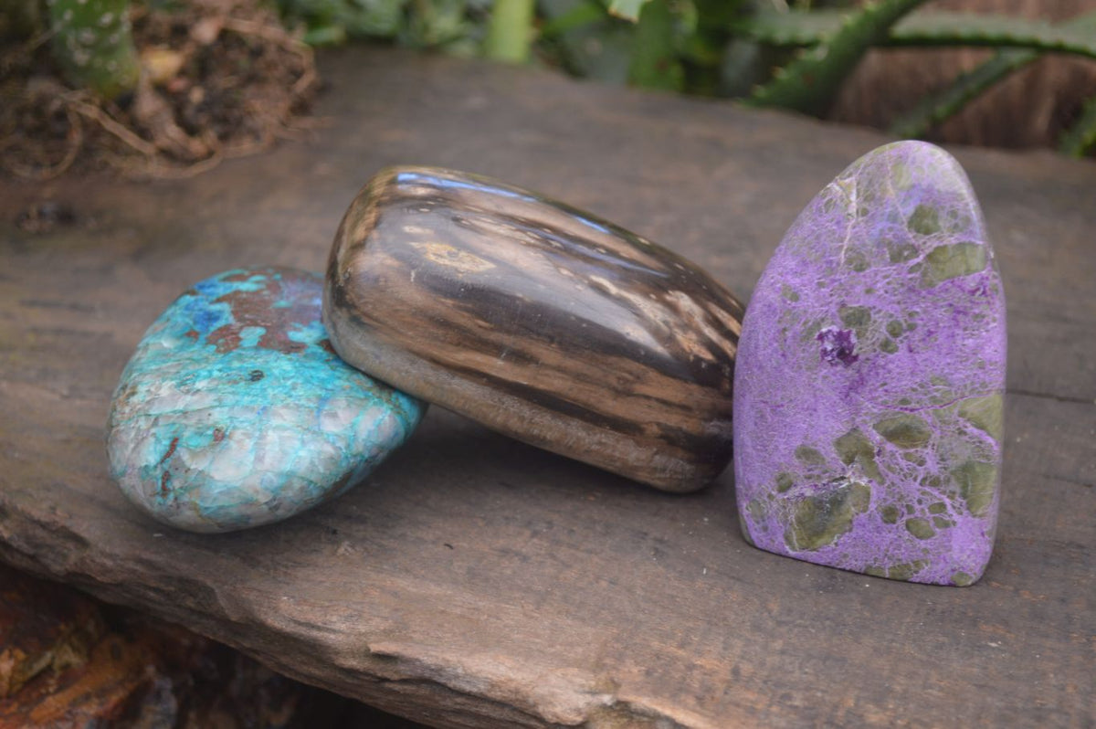 Polished Mixed Selection Of Free Forms  x 3 From Southern Africa - Toprock Gemstones and Minerals 