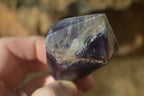 Polished Chevron Amethyst Points x 6 From Zambia - Toprock Gemstones and Minerals 