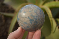 Polished Blue Spotted Spinel Quartz Spheres x 5 From Madagascar - Toprock Gemstones and Minerals 