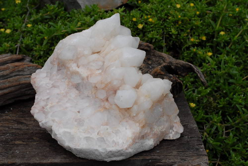 Natural Castle Quartz Self Healed Cluster With White Phantoms x 1 From Madagascar - TopRock