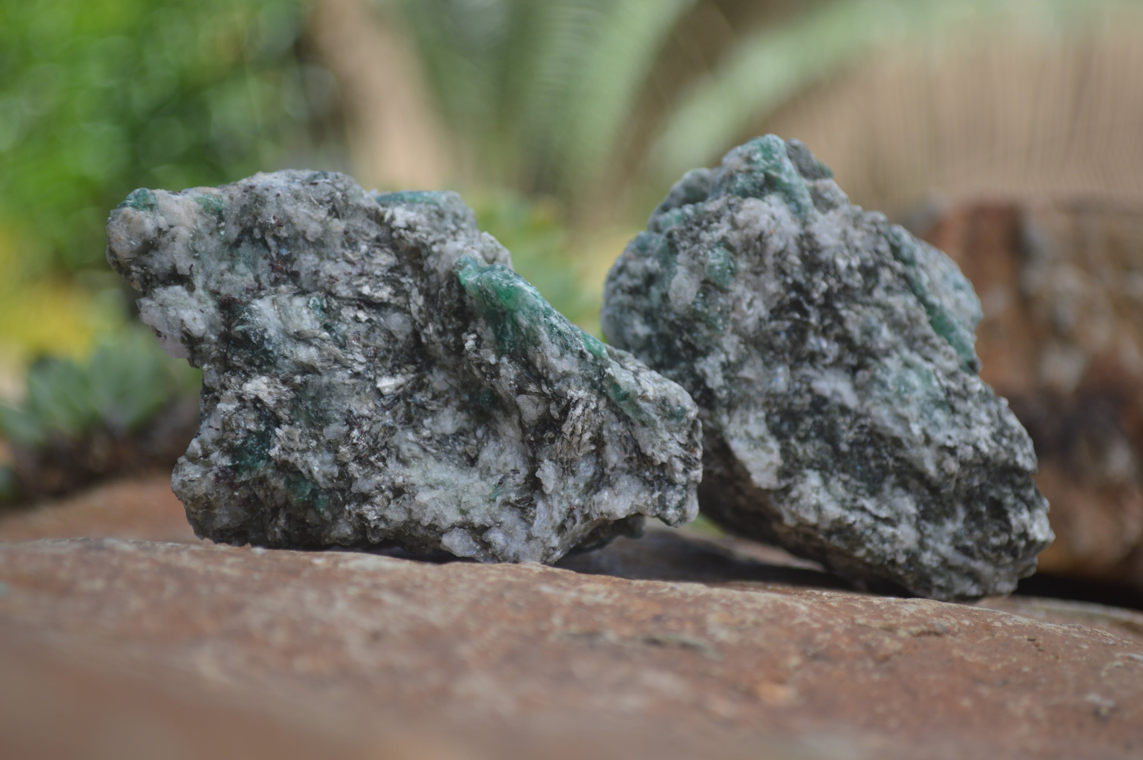 Natural Small Cobbed Emeralds In Matrix Specimens - Sold Per 1 kg (8-13 Pieces) From Sandawana, Zimbabwe - TopRock