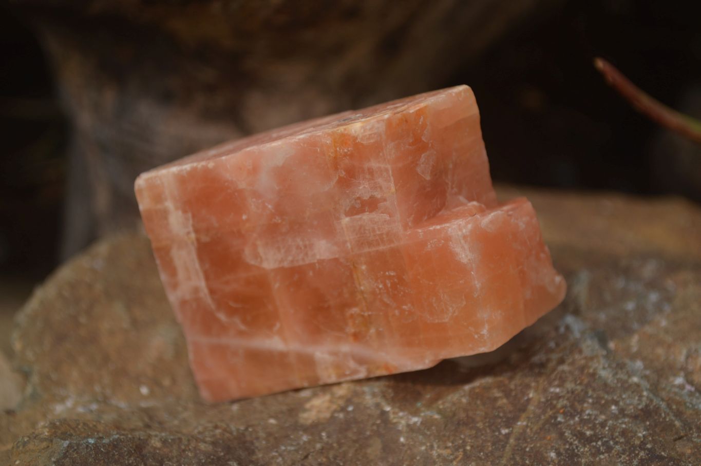 Natural New Sunset Orange Calcite Specimens  x 12 From Spitzkop, Namibia - Toprock Gemstones and Minerals 
