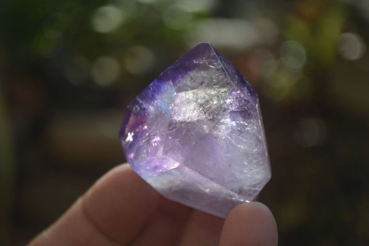 Polished Window Amethyst Points x 25 From Ankazobe, Madagascar - Toprock Gemstones and Minerals 
