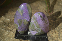Polished Stichtite & Serpentine Standing Free Forms x 6 From Barberton, South Africa - Toprock Gemstones and Minerals 