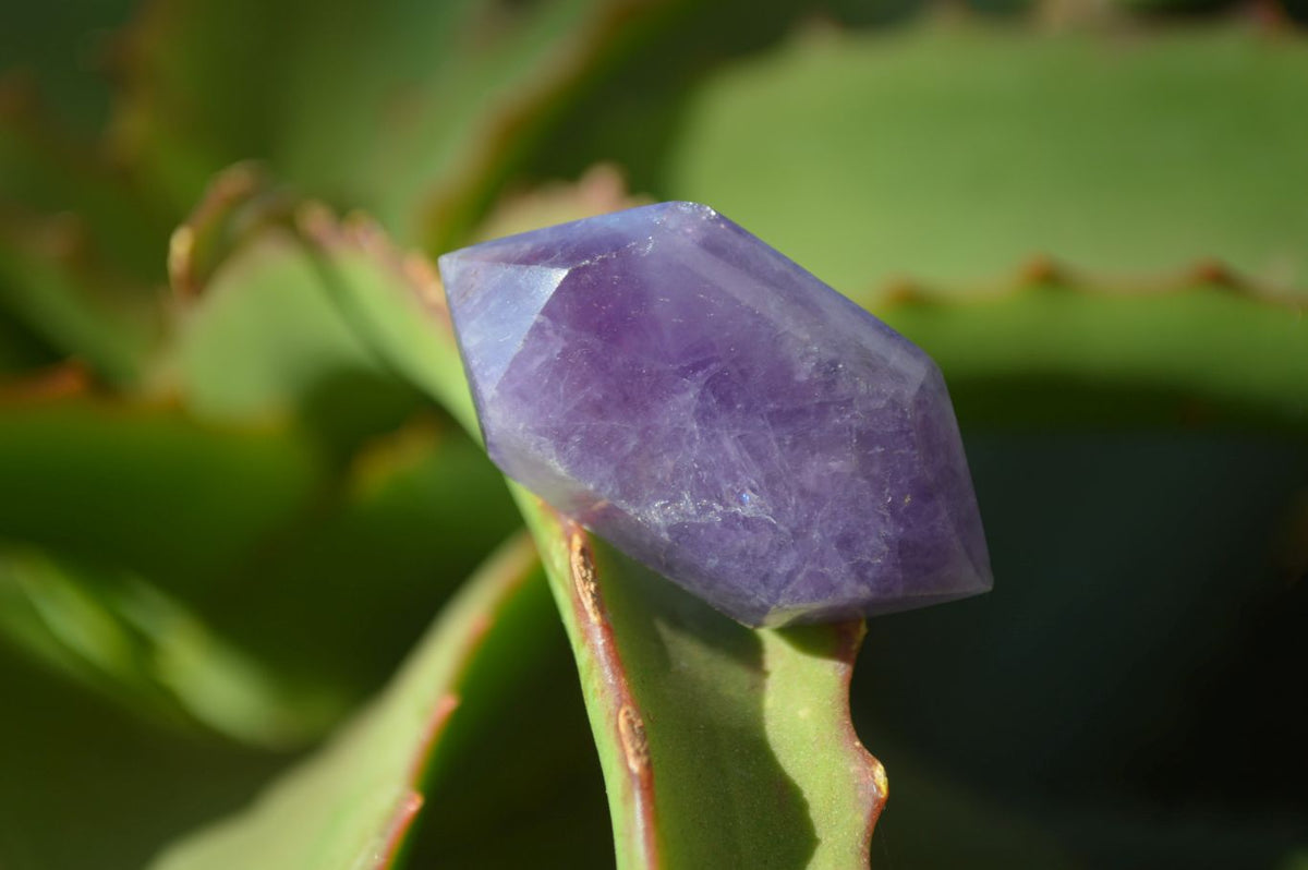 Polished Window Amethyst Points x 25 From Ankazobe, Madagascar - Toprock Gemstones and Minerals 