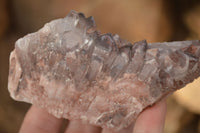 Natural Red Hematoid Phantom Quartz Clusters x 6 From Zambia - Toprock Gemstones and Minerals 