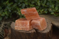 Natural New Sunset Orange Calcite Specimens  x 12 From Spitzkop, Namibia - Toprock Gemstones and Minerals 