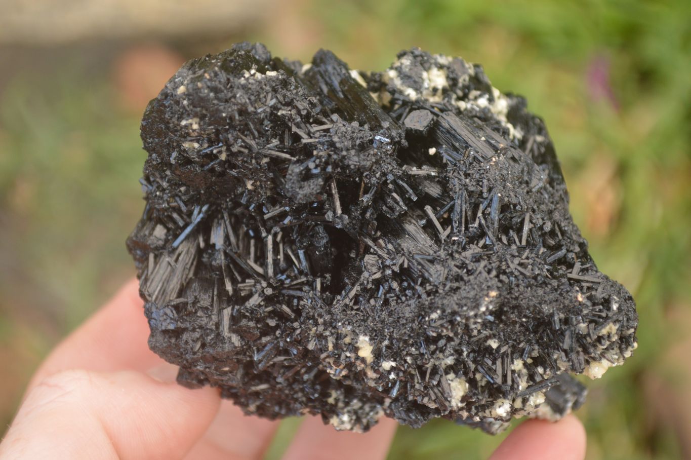 Natural Schorl Black Tourmaline Specimens x 2 From Erongo, Namibia - Toprock Gemstones and Minerals 