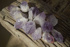 Natural Single Jacaranda Amethyst Crystals x 12 From Mumbwe, Zambia - Toprock Gemstones and Minerals 