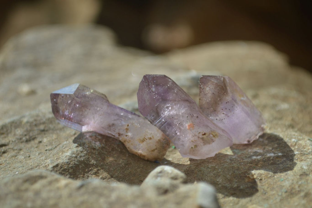 Natural Small Amethyst Crystals  x 70 From Chiredzi, Zimbabwe - Toprock Gemstones and Minerals 