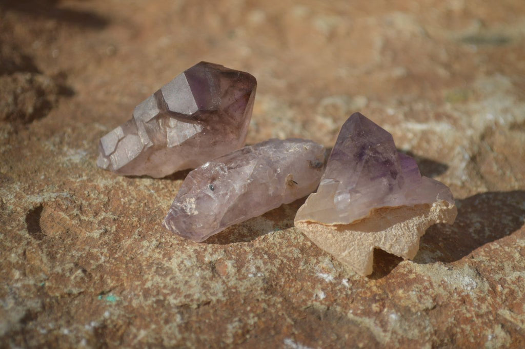 Natural Skeletal Smokey Amethyst Crystals  x 20 From Chiredzi, Zimbabwe - Toprock Gemstones and Minerals 