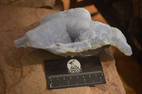 Natural Blue Lace Agate Geode Specimens  x 3 From Nsanje, Malawi - Toprock Gemstones and Minerals 