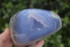 Polished Blue Lace Agate Standing Free Forms  x 2 From Nsanje, Malawi - Toprock Gemstones and Minerals 