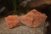 Natural New Sunset Orange Calcite Specimens  x 12 From Spitzkop, Namibia - Toprock Gemstones and Minerals 