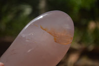 Polished Pink Rose Quartz Standing Free Forms x 2 From Ambatondrazaka, Madagascar - TopRock