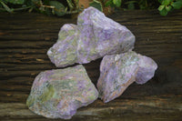 Natural Rough Stichtite Cobbed Specimens x 3 From Barberton, South Africa - Toprock Gemstones and Minerals 