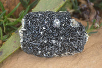Natural Schorl Black Tourmaline Specimens x 6 From Erongo, Namibia - Toprock Gemstones and Minerals 
