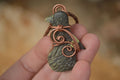 Polished  Copper Wire Wrapped Leopard Stone Eagle Pendants  x 6 From Zimbabwe - Toprock Gemstones and Minerals 
