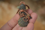 Polished  Copper Wire Wrapped Leopard Stone Eagle Pendants  x 6 From Zimbabwe - Toprock Gemstones and Minerals 