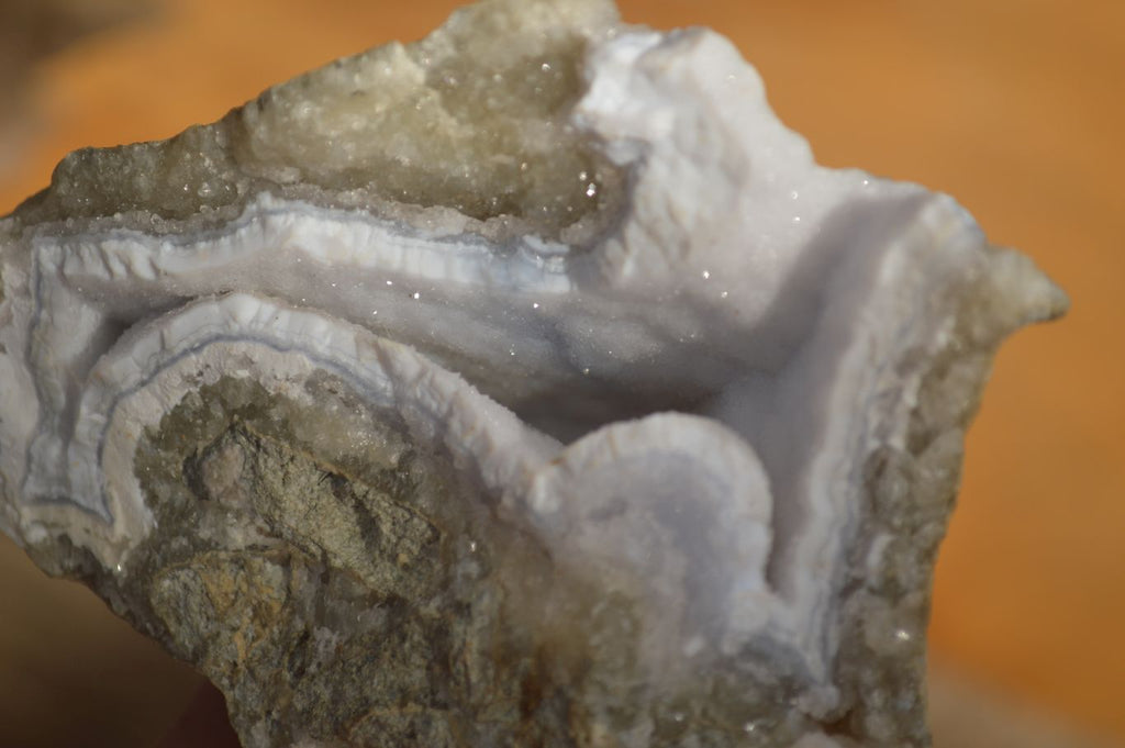 Natural Blue Lace Agate Geode Specimens  x 3 From Nsanje, Malawi - Toprock Gemstones and Minerals 