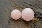 Polished Lovely Semi Gemmy Pink Rose Quartz Spheres  x 6 From Ambatondrazaka, Madagascar - TopRock
