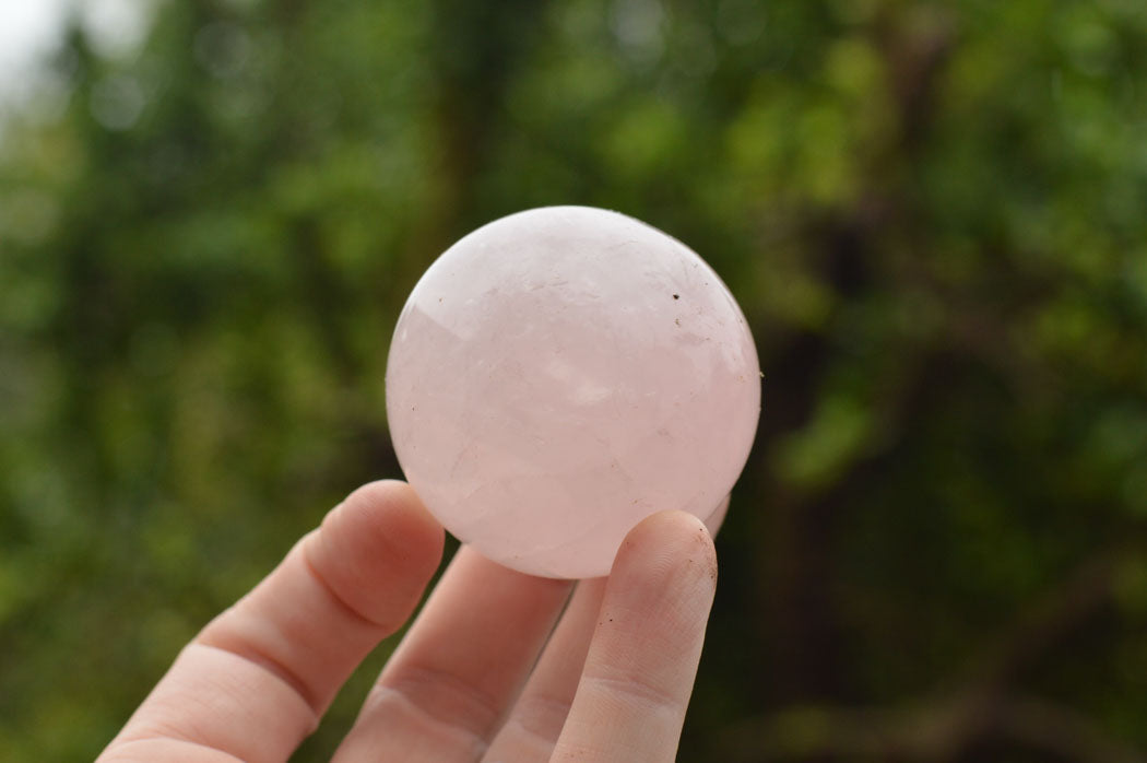 Polished Lovely Semi Gemmy Pink Rose Quartz Spheres  x 6 From Ambatondrazaka, Madagascar - TopRock