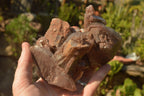 Natural Dusky Red Hematoid Quartz Clusters  x 4 From Karoi, Zimbabwe - TopRock