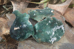 Natural Emerald Mtorolite Plates x 3 From Mutorashanga, Zimbabwe - Toprock Gemstones and Minerals 