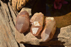 Natural Single Red Hematoid Phantom Quartz Crystals  x 35 From Karoi, Zimbabwe - TopRock