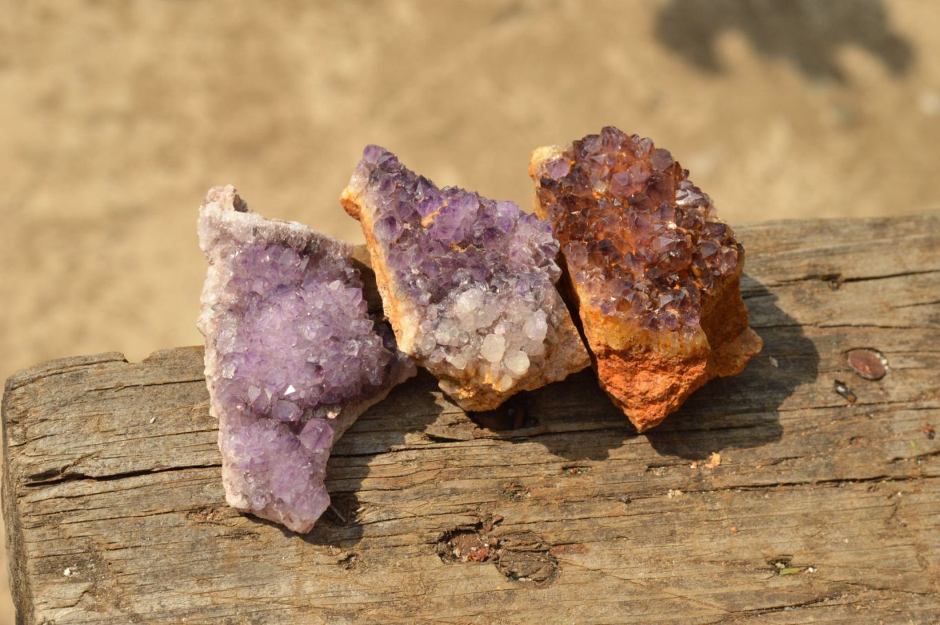 Natural Small Dark "Amethystos" Amethyst Clusters x 35 From Kwaggafontein, South Africa - TopRock