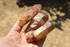 Natural Single Red Hematoid Phantom Quartz Crystals  x 35 From Karoi, Zimbabwe - TopRock