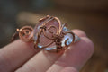 Polished  Copper Wire Wrapped Clear Quartz Pendants  x 6 From Southern Africa - Toprock Gemstones and Minerals 