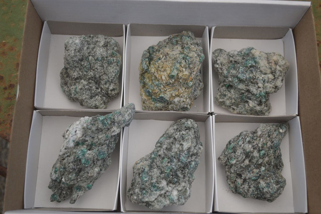 Natural Green Emerald In Mica & Quartz Schist x 6 From Sandawana, Zimbabwe - TopRock
