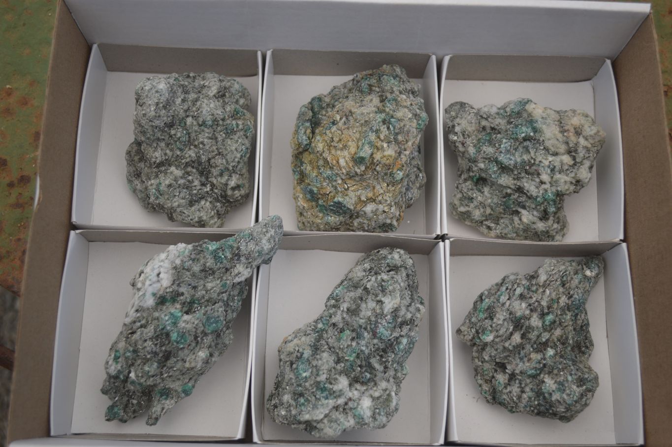 Natural Green Emerald In Mica & Quartz Schist x 6 From Sandawana, Zimbabwe - TopRock