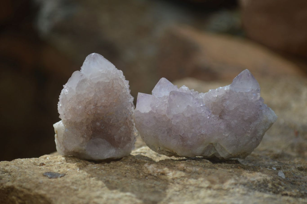 Natural Spirit Quartz Clusters x 12 From Boekenhouthoek, South Africa - Toprock Gemstones and Minerals 