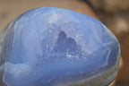 Polished Blue Lace Agate Standing Free Forms  x 2 From Nsanje, Malawi - Toprock Gemstones and Minerals 