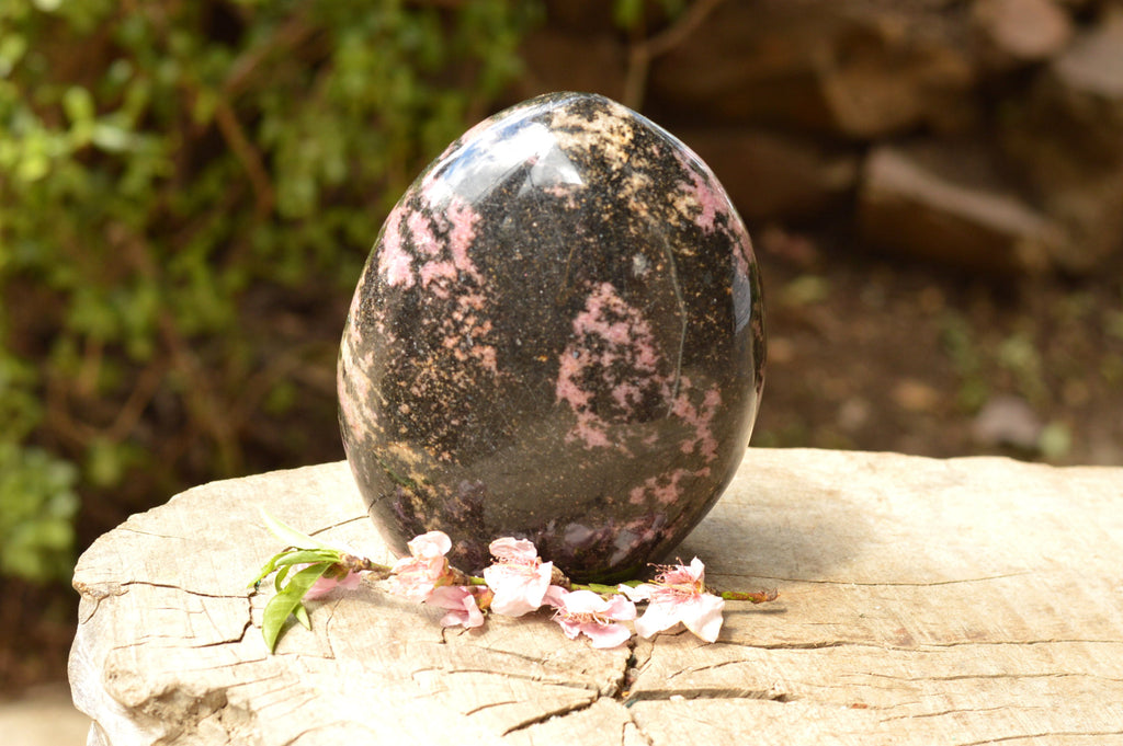 Polished Pink & Black Rhodonite Standing Free Form  x 1 From Ambindavato, Madagascar - TopRock