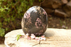 Polished Pink & Black Rhodonite Standing Free Form  x 1 From Ambindavato, Madagascar - TopRock