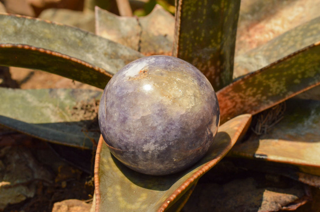 Polished Purple Lepidolite Mica Spheres  x 4 From Madagascar - TopRock