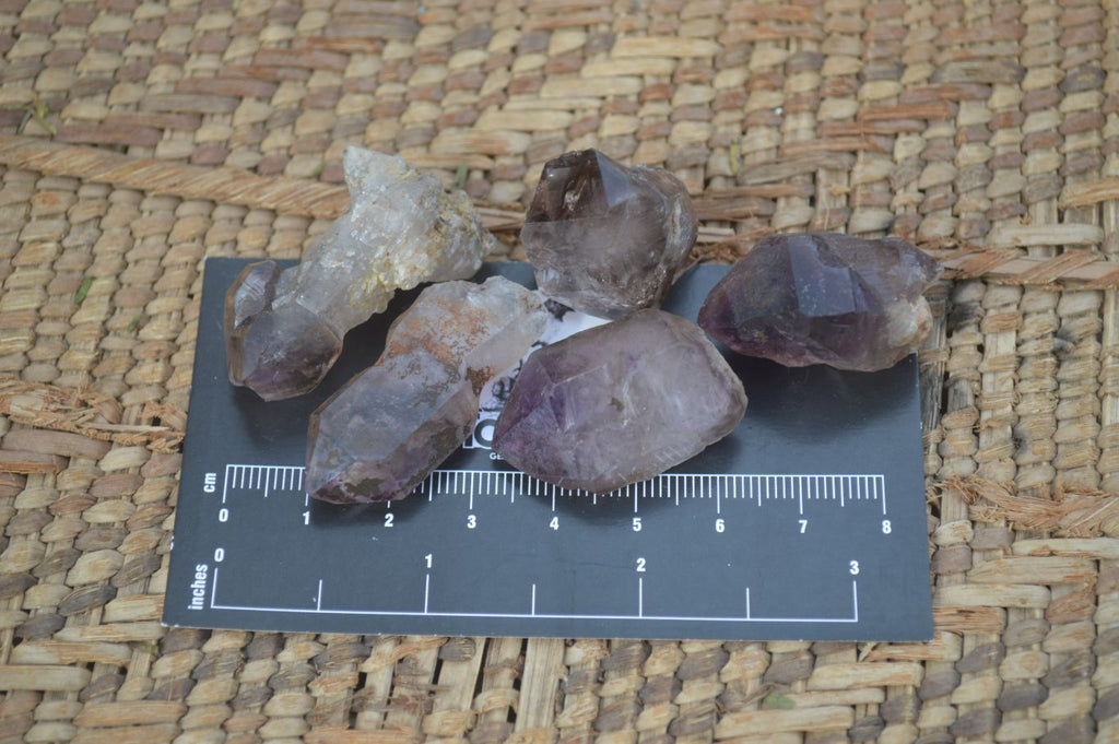 Natural Window Amethyst Sceptre Crystals  x 35 From Chiredzi, Zimbabwe - Toprock Gemstones and Minerals 