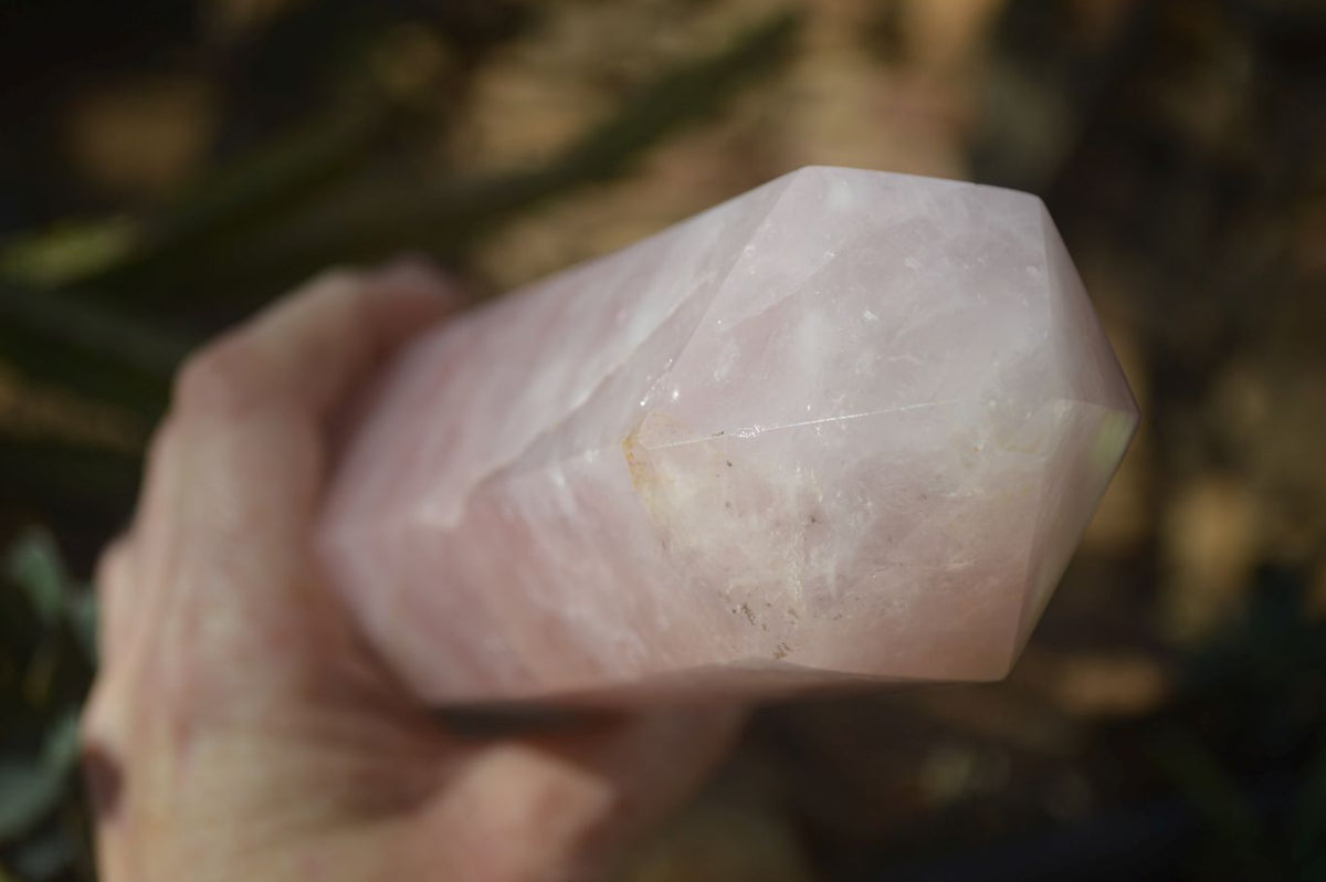 Polished Large Rose Quartz Tower x 1 From Madagascar - Toprock Gemstones and Minerals 