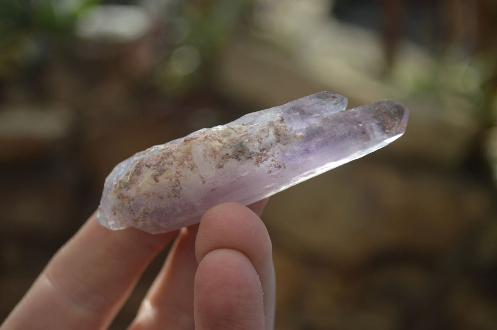 Natural Skeletal Smokey Amethyst Crystals  x 20 From Chiredzi, Zimbabwe - Toprock Gemstones and Minerals 