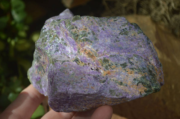 Natural Rough Stichtite Cobbed Specimens x 3 From Barberton, South Africa - Toprock Gemstones and Minerals 